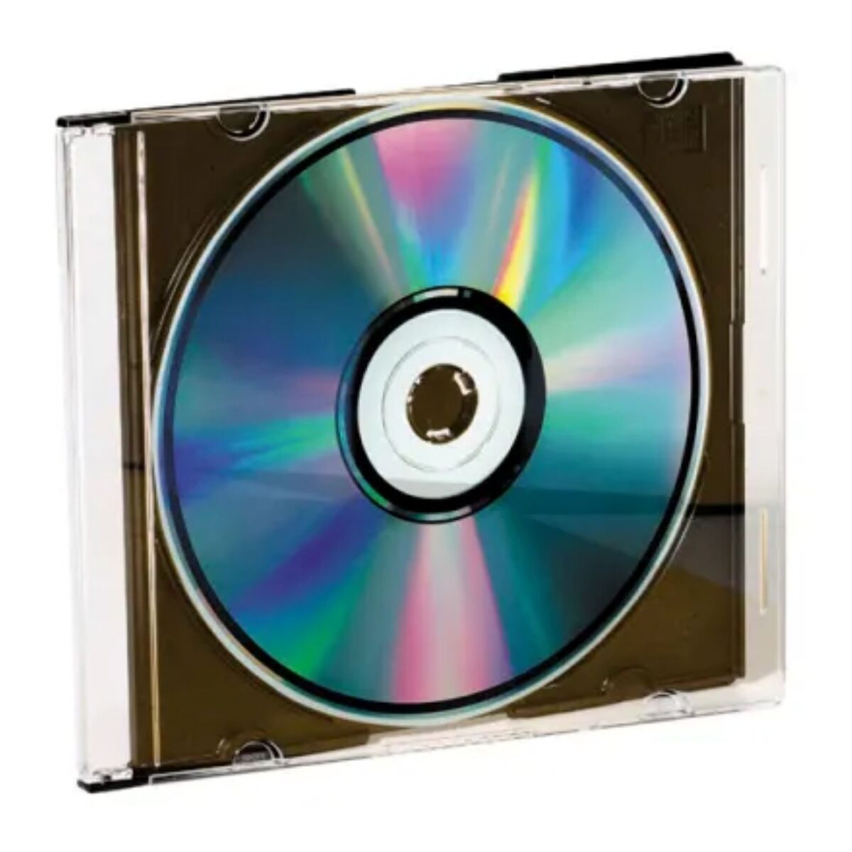 CD DVD Slim Case 10er Pack Schwarz, Robust, Schutzhülle für ein Disc
