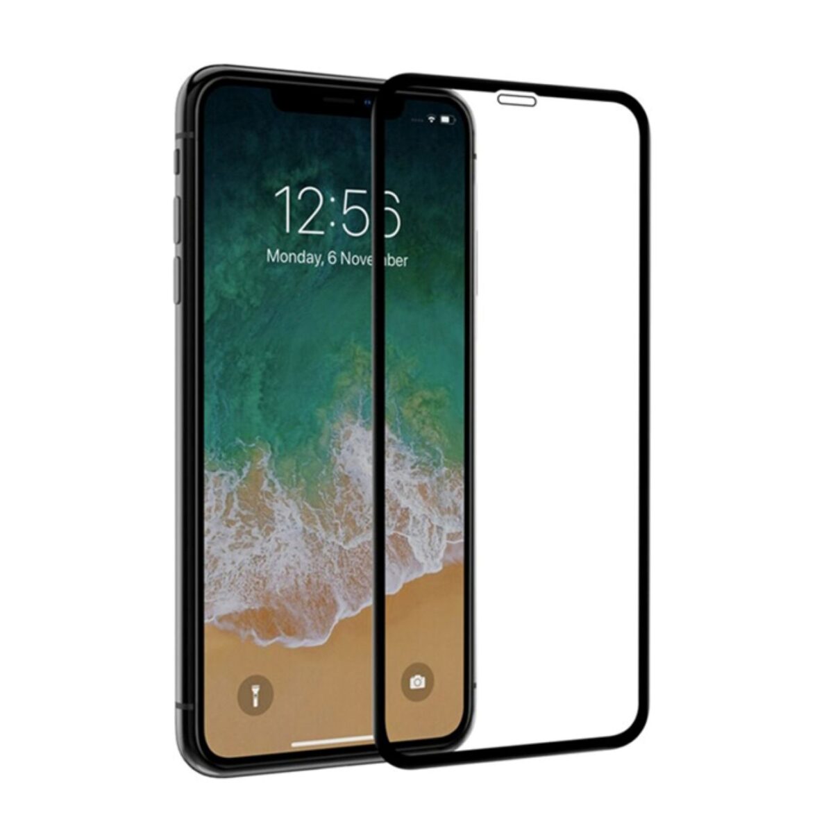 FFull Screen Smartphone Displayschutzglas kompatibel mit iPhone 11 Pro X, Xs