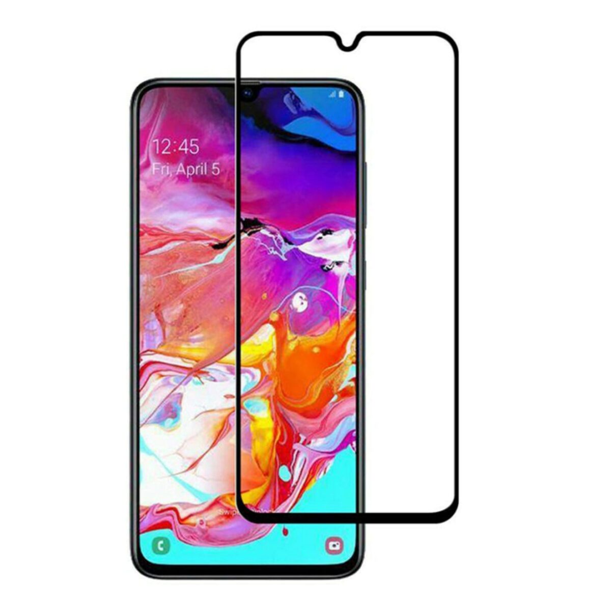 DSmartphone Displayschutzglas kompatibel mit Samsung Galaxy A70