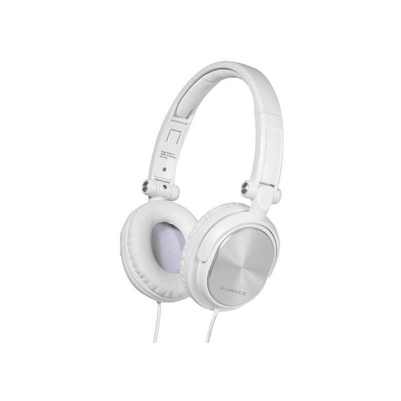 VIVANCO Kopfhörer Weiß, Over-Ear-Kopfhörer 20-20.000Hz - Ideal für den Alltag